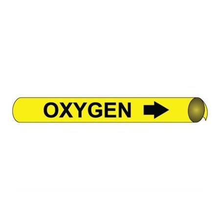 Nmc Pipemarker Precoiled, Oxygen B/Y, Fits 2 C4079